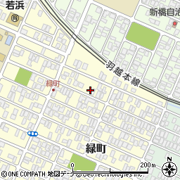 山形県酒田市緑町3-25周辺の地図