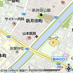 山形県酒田市新井田町11-11周辺の地図