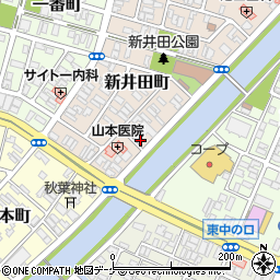 山形県酒田市新井田町11-14周辺の地図