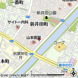 山形県酒田市新井田町11-15周辺の地図