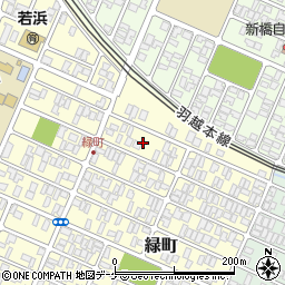 山形県酒田市緑町3周辺の地図