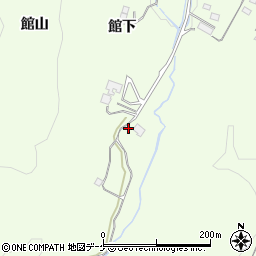 岩手県一関市萩荘館下25周辺の地図