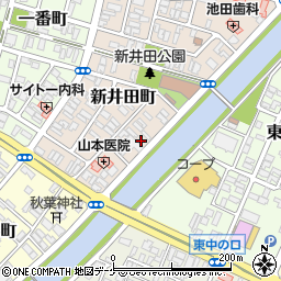 山形県酒田市新井田町11-8周辺の地図