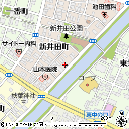 山形県酒田市新井田町11-7周辺の地図