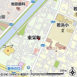 山形県酒田市東栄町7-1周辺の地図