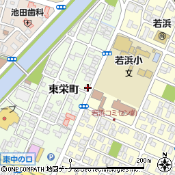 山形県酒田市東栄町6-15周辺の地図