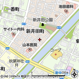 山形県酒田市新井田町11-23周辺の地図