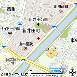 山形県酒田市新井田町11-5周辺の地図