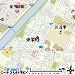 山形県酒田市東栄町6-18周辺の地図
