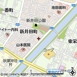 山形県酒田市新井田町11-4周辺の地図