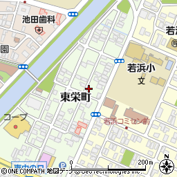 山形県酒田市東栄町6-21周辺の地図