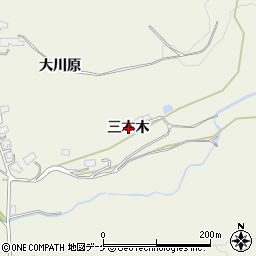 岩手県一関市滝沢（三本木）周辺の地図