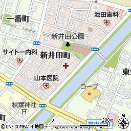 山形県酒田市新井田町11-25周辺の地図