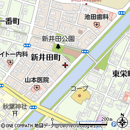 山形県酒田市新井田町11-2周辺の地図