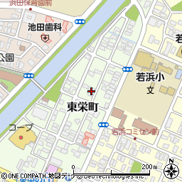 山形県酒田市東栄町5-13周辺の地図