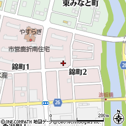 鹿折公園周辺の地図