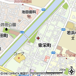 山形県酒田市東栄町4-15周辺の地図