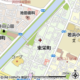 山形県酒田市東栄町4-10周辺の地図
