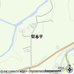 岩手県一関市萩荘梨木平周辺の地図