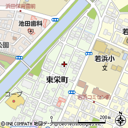 山形県酒田市東栄町5-11周辺の地図