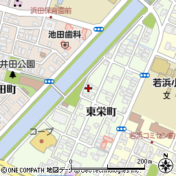 山形県酒田市東栄町4-17周辺の地図