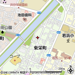 山形県酒田市東栄町4-8周辺の地図