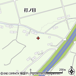 岩手県一関市萩荘打ノ目186周辺の地図