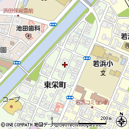 山形県酒田市東栄町5-9周辺の地図