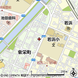 山形県酒田市東栄町6-7周辺の地図