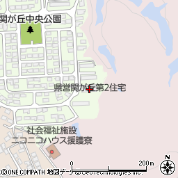 県営関が丘第２住宅周辺の地図