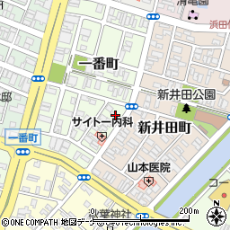 山形県酒田市一番町9-3周辺の地図