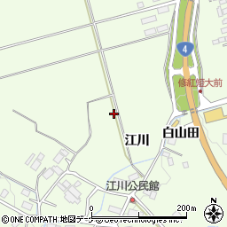 岩手県一関市萩荘江川周辺の地図