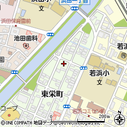 山形県酒田市東栄町5-3周辺の地図
