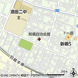 新橋自治会館周辺の地図