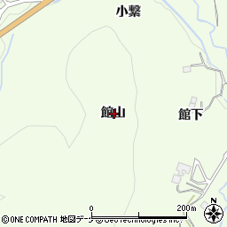 岩手県一関市萩荘館山周辺の地図