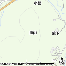岩手県一関市萩荘（館山）周辺の地図
