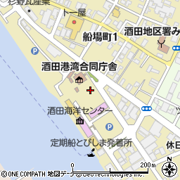 山形県酒田市船場町周辺の地図