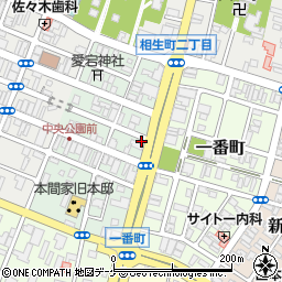 栗原甘泉堂店舗周辺の地図