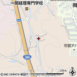 岩手県一関市沢58-8周辺の地図