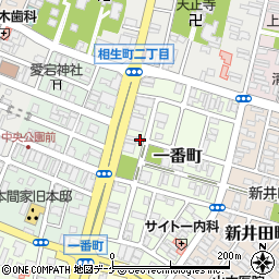 山形県酒田市一番町3-8周辺の地図