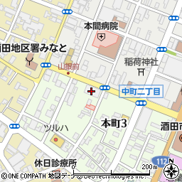 山形銀行酒田支店 ＡＴＭ周辺の地図