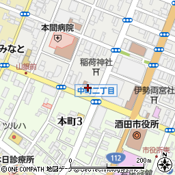 きらやか銀行酒田駅東支店周辺の地図