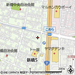 山形県酒田市新橋5丁目2周辺の地図