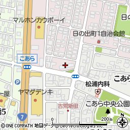 酒田警察第９号職員宿舎周辺の地図