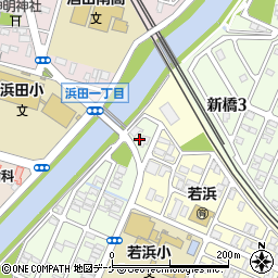 山形県酒田市東栄町1-19周辺の地図