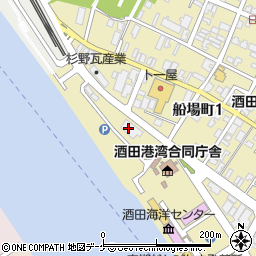 酒田海陸運送株式会社　組合事務所周辺の地図
