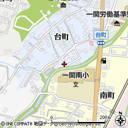 台町公園周辺の地図