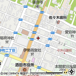 カフェ e ジェラート モアレ 酒田周辺の地図