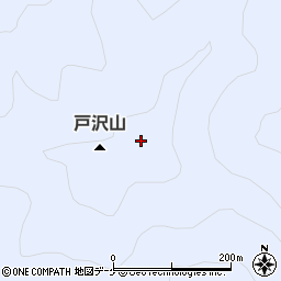 戸沢山周辺の地図