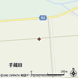 山形県酒田市手蔵田仁田周辺の地図